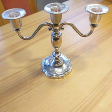 WMF VERSILBERT KERZENLEUCHTER 3-flammig 1996 LEUCHTER 19 x 23 (HxB) gebraucht