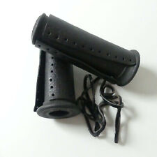 universal Griffe Griffset Griffsatz Roller Motorrad Gummi mit Lederüberzug 