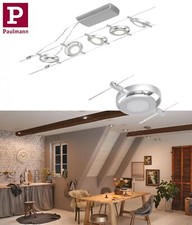 Paulmann Seilsystem RoundMAC Chrom Matt 5x4,5W 3.000K DC 60VA Spannseil Chrom