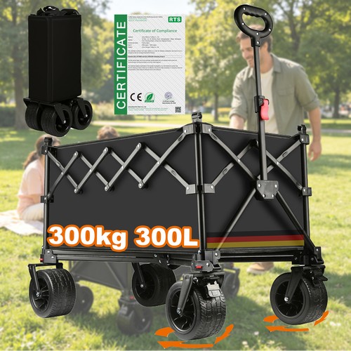 Xxl bollerwagen faltbar 300l - bollerwagen,