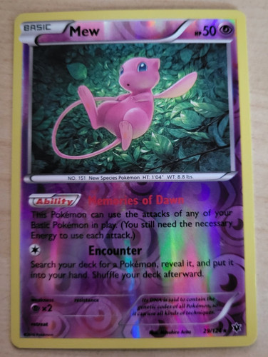 Pokémon mew 124 - mew, reverse