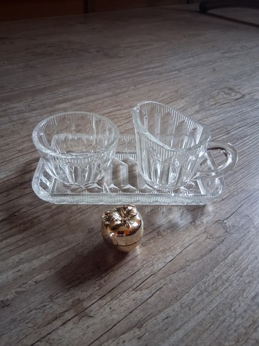 Vintage glas set milch - glas, &