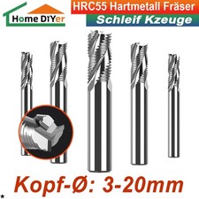 Ø3-20mm Hartmetall Schruppfräser HRC55 Drehmaschine 4 Zähn Fräser CNC Router Bit