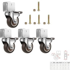 Möbelrollen, U-Typ, 50mm