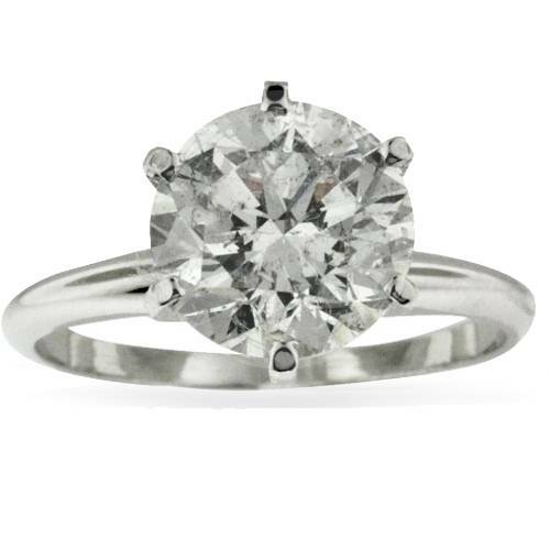 3ct rund verbessert diamant - verbessert,