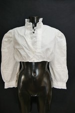 Gr.46 Dirndlbluse weiß Bluse