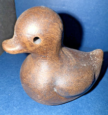 Ente Figur Kunstkeramik (braun, ca 5cm)