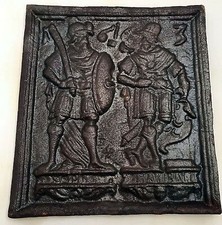 Ofenplatte Gusseisen alt antik