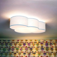 Kinderzimmerlampe Blau Wolke