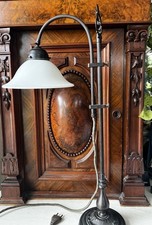 Alte antike Tischlampe Messing