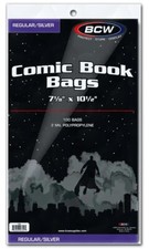 BCW Silver Comic Book Bags