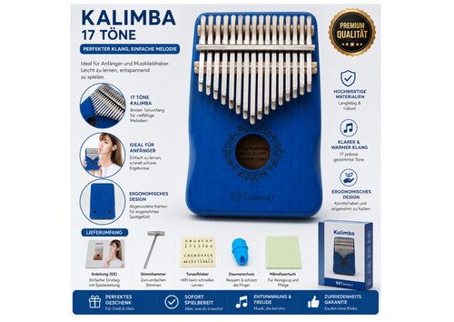 Kalimba tasten blau - kalimba,