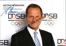 Original Autogramm Alfons Hörmann Präsident Deutscher Olympischer Sportbund /// 