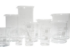 Becherglas hohe niedere Form