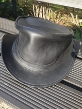 Leder Zylinder schwarz