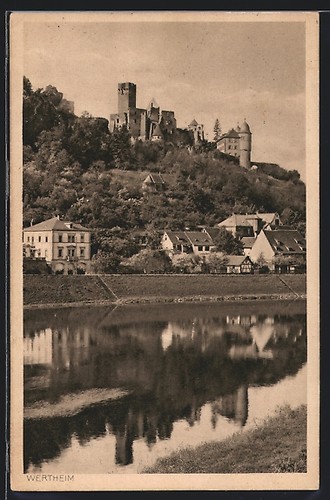 Wertheim main schloßruine - wertheim, /