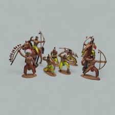 8 Indianer Figuren ( 2 Pferde) VINTAGE