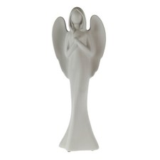 Deko-Engel betend Keramik grau