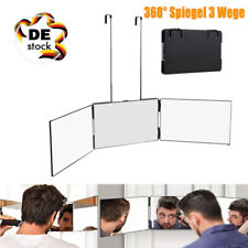 360 Grad Spiegel zum Aufhängen-Klappspiegel 3 Teilig Spiegel Höhenverstellbarer