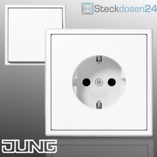 Jung Steckdose LS990 Alpinweiß  Schuko Steckdosen Schalter Rahmen Wippe Dimmer
