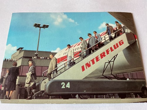Postkarte interflug flughafen - postkarte,