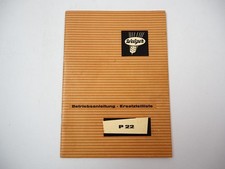 Welger P22 Ballenwerfer für AP 41 45 51 71 Betriebsanleitung Ersatzteilliste 73