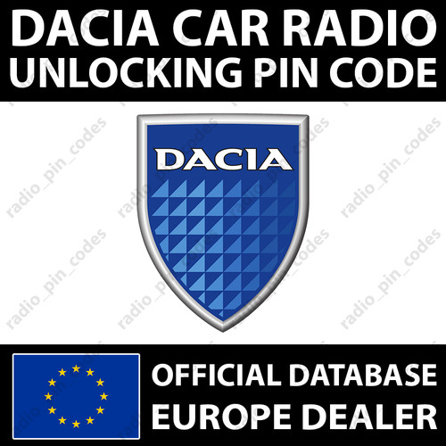 Dacia radio pin - radio,
