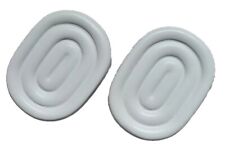 2 x Keramik Seifenschale oval ca. 13x10x3cm weiß MATT Seifenauffangschale NEUw.