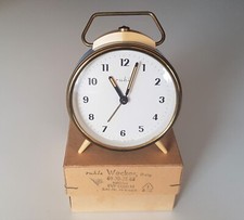 DDR Ruhla Wecker blau in OVP