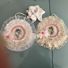 2x Türkranz, Fensterhänger Vintage, Shabby Chic, Brocante 100% Handarbeit