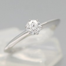 Tiffany & Co. Verlobungsring Platin 950-Gr.49 - Box & Zertifikat 0.28 ct - VVS1