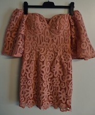 Cocktail- Spitzenkleid von Chi Chi London in altrosa / pfirsich! Größe 38