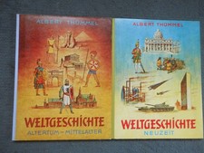 2x Herba Sammelalbum Weltgeschichte Band I & II, komplett, sehr guter Zustand