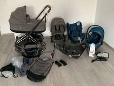 Cybex Priam Kinderwagen Buggy Sitz  4-in -1 Set + Fußsack + Tasche uvm