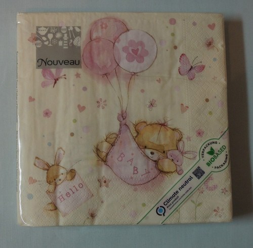 Servietten baby rosa - 20,