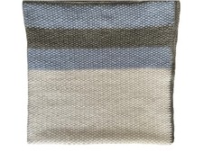 Babydecke Kinderwagendecke weiß Hellblau ca. 80x80 Handarbeit