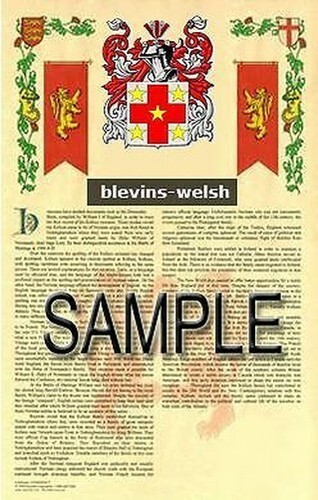 Blevins wappen name - name, geschichte