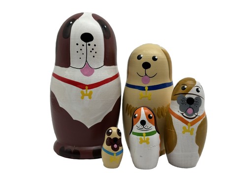 Matroschka 5tlg hund champion - hund,