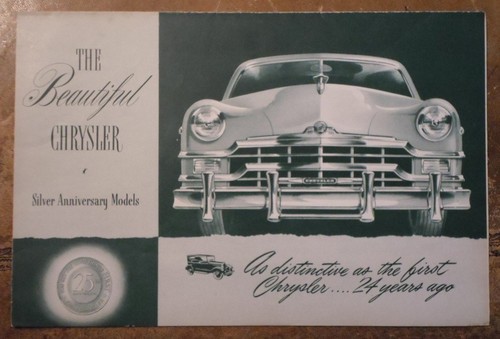 Chrysler silver anniversary - chrysler,