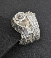 14 mm breiter Ring mit Topas