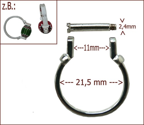 Wechselring versilbert 5 - wechselring, (21,5