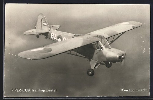Piper cub schulflugzeug - ak,