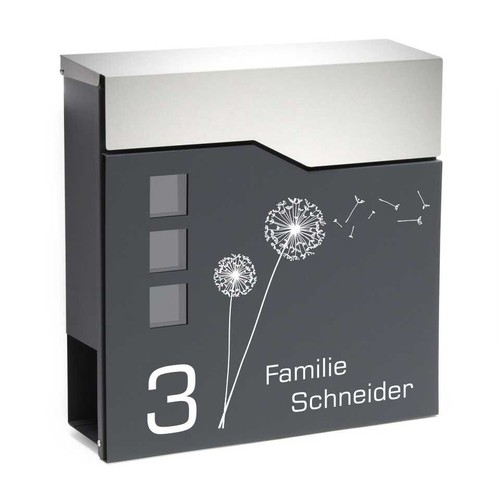 Edelstahl briefkasten - edelstahl,