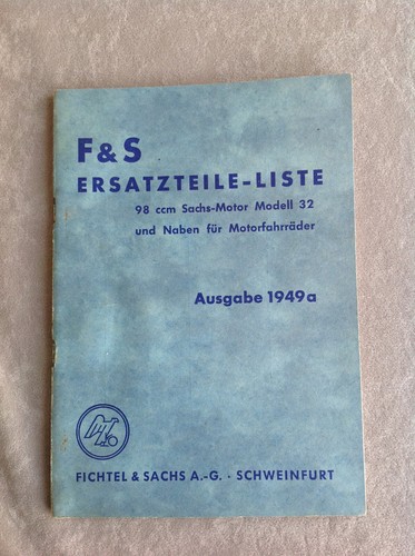 Original ersatzteilliste s - original, f&s