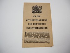 Original Alliierten Flugblatt