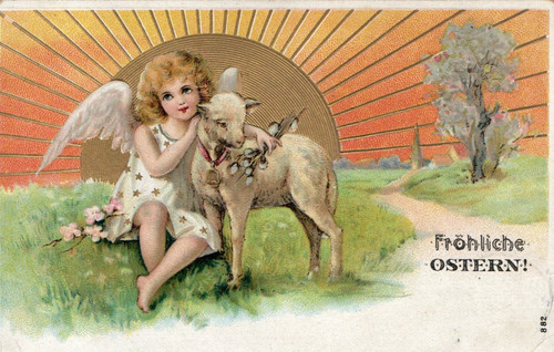 Ostern 1908 engel - ostern,,