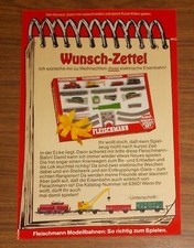 Seltene Werbung FLEISCHMANN Modellbahn 6360 PROFI-START-SET 1981