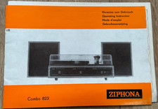 DDR Ziphona Combo 823 - Gebrauchsanleitung mit Garantieurkunde Robotron 1985