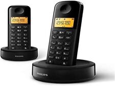 * Philips D1602B Duo Wireless Festnetztelefone 4 cm Display Freisprechen Plug & 
