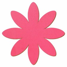 Pinke Holz Margerite - Deko